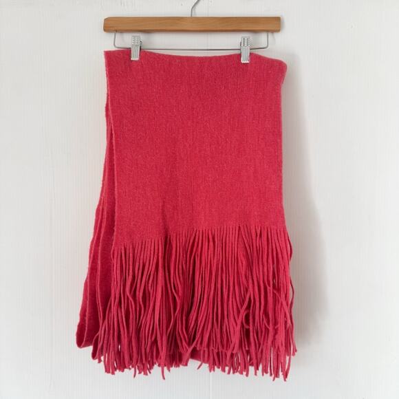 Free People Hot Pink Colby Brushed Fringe Scarf - Picture 3 of 5